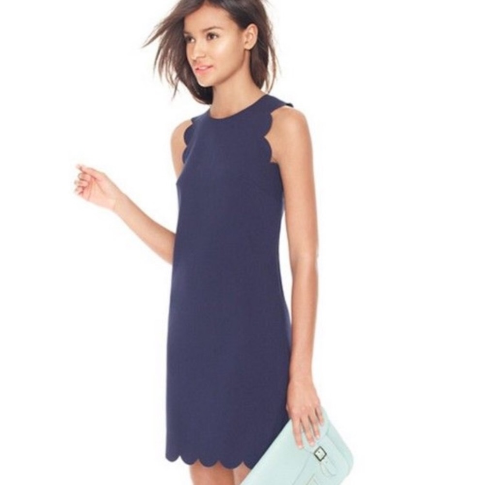 J crew scalloped dress